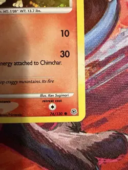 Chimchar - (Cosmos Holo) 076/130 Miscellaneous Cards & Products Holo Light Play - Image 4