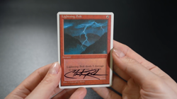 Lightning Bolt Signed Christopher Rush 4th Edition MTG Magic Card - Image 2