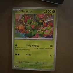 Pokemon Nintendo Maractus Basic Grass 100 HP Card 008/086 English 2025 - Image 1
