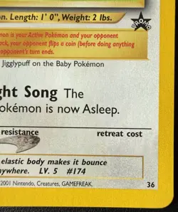 Pokemon Cards Igglybuff 36 Wizards Black Star Promos WOTC Promo NM - Image 4