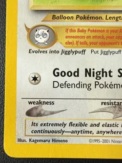 Pokemon Cards Igglybuff 36 Wizards Black Star Promos WOTC Promo NM - Image 5