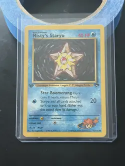Misty's Staryu 1st Edition 92/132 Reg. Gym Challenge Pokemon Card - Image 3