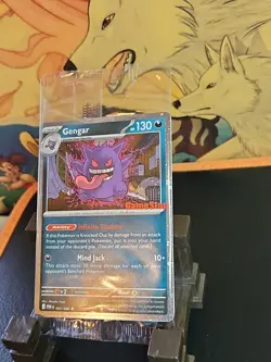 Gengar Promo Card Pokemon Perfect Order Gamestop Stamped 050/088 SEALED - Image 2