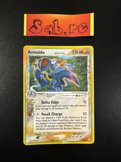 NM/LP Condition Armaldo Holo Rare EX Holon Phantoms 1/110 Pokemon Card - Image 1