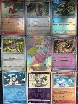 Rare Sexy Anime Waifu Card and 8 Holographic pokemon cards - Image 1