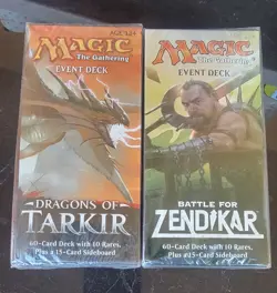 MTG Magic 2 Event Decks - Dragons of Tarkir & Battle For Zendikar Factory Sealed - Image 1