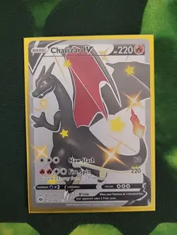 Pokemon TCG Charizard v Champions Path Shiny Holo Card 079/073 Secret Rare - Image 1