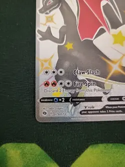 Pokemon TCG Charizard v Champions Path Shiny Holo Card 079/073 Secret Rare - Image 5