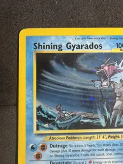 Pokemon TCG Neo Revelation Shining Gyarados 65/64 Secret Rare Holo Card English - Image 2