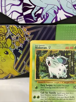 Nidoran (Female) Jungle Pokemon Card Vintage WOTC 57/64 LP - Image 2