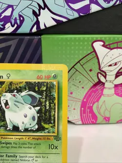 Nidoran (Female) Jungle Pokemon Card Vintage WOTC 57/64 LP - Image 3