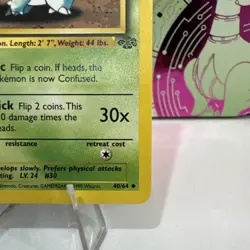 Pokemon Card Nidorina 40/64 Jungle Set WOTC LP - Image 4