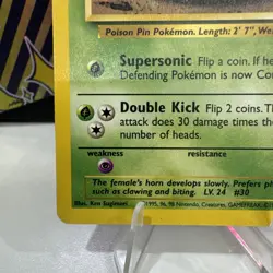 Pokemon Card Nidorina 40/64 Jungle Set WOTC LP - Image 5