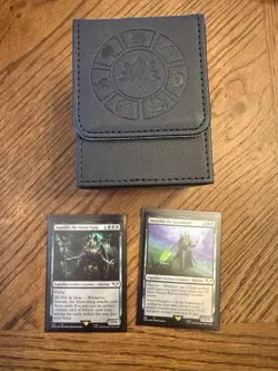 MTG Warhammer 40,000 Necron Dynasties, Commander Deck + Sleeved + Deck Box - Image 1
