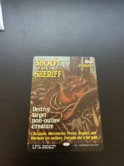 1 FULL ART PROMO Shoot the Sheriff NM Non-Foil RCQ Magic MTG Secret Lair SLP - Image 1