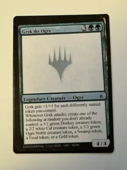 Grek The Ogre GenCon 2025 Unknown Event Playtest MTG Magic Gavin Verhey SHREK - Image 1