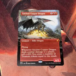 Ancient Copper Dragon X1 Mtg Baldur’s Gate Nm Borderless - Image 1
