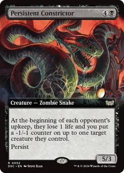 Persistent Constrictor (Extended Art) [Duskmourn: House of Horror Commander] - Image 1