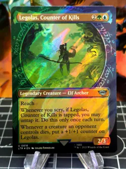 SURGE FOIL MTG Legolas, Counter of Kills (Showcase) Universes Beyond - NM - Image 1