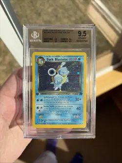 2000 Pokemon Team Rocket - DARK BLASTOISE - 1st Edition - BGS 9.5 True Gem - Image 3