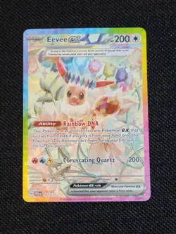 Pokemon Eevee ex 167/131 SV Prismatic Evolutions Special Illustration Rare Holo - Image 1