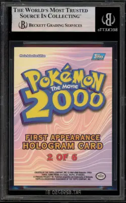 Pokemon Topps Slowking Movie 2000 First Appearance Holo #2 BGS 8 - Image 2
