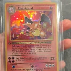 Pokemon TCG Charizard 1st Edition Base Set Holo Rare 4/102 1999 English - Image 1