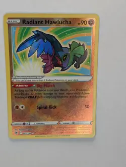 Radiant Hawlucha - 081/189 - Pokemon Astral Radiance Radiant Rare Card NM - Image 1