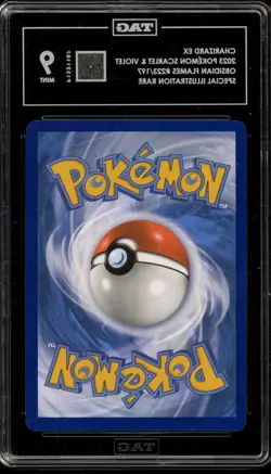 Pokemon Charizard ex Obsidian Flames Special Illustration Rare #223 TAG 9 Mint - Image 2