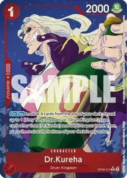 NM-Mint, English MTG Foil Dr.Kureha - OP08-015 - R - Parallel Art - Foil Two Leg - Image 1