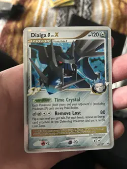 Pokemon TCG Dialga G LV.X Ultra Rare Holo Card 122/127 Platinum - Image 1