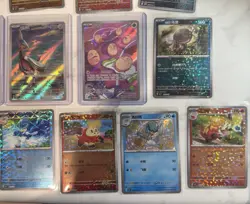 21 piece Pokemon Korean/Chinese Lot with booster pack illustrations, exs holos - Image 3