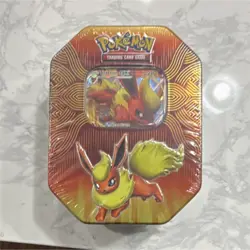 Pokemon TCG: Elemental Power Tin Flareon GX Sealed Box - Image 2