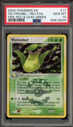 Pokemon Victreebel EX Fire Red & Leaf Green Reverse Holo Rare #17 PSA 10 - Image 1