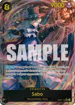 NM-Mint, English MTG Foil Sabo - OP07-118 - SEC - Alternate Art - Foil 500 Years - Image 1