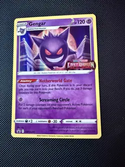 Pokemon TCG- Gengar SWSH241 - Black Star Promo - Prerelease Lost Origin Stamp NM - Image 1