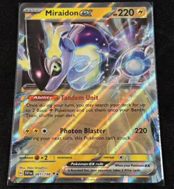Pokemon - Miraidon ex 081/198 - Scarlet & Violet Base Set Double Rare - LP - Image 1