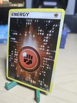 SWIRL Fighting Energy 106/106 Cosmos Holo Pokemon Card Emerald - Image 2