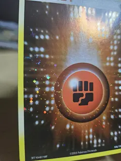 SWIRL Fighting Energy 106/106 Cosmos Holo Pokemon Card Emerald - Image 4