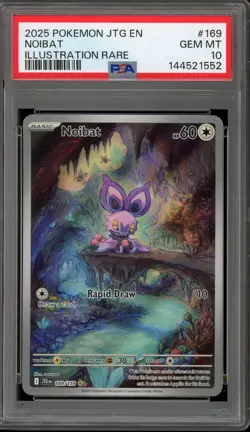 Pokemon Noibat Journey Together Illustration Rare #169 PSA 10 Gem Mint - Image 1