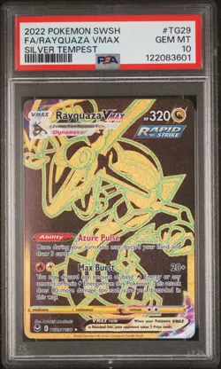 Pokemon Rayquaza VMAX TG29 PSA 10 Silver Tempest - Image 3