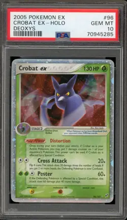 Pokemon Crobat ex EX Deoxys Holo Ultra Rare #96 PSA 10 Gem Mint - Image 1