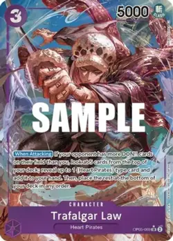 Light Play, English MTG Foil Trafalgar Law - OP05-069 - SR - Foil - Alternate Ar - Image 1