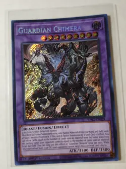 Yugioh Guardian Chimera RA02-EN023 Secret Rare 1st Edition NM - Image 1