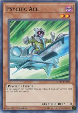 Psychic Ace - MP19-EN092 - Common - 1st Edition - Lightly Played - 2019 Gold Sar - Image 1