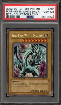 Yu-Gi-Oh! Blue-Eyes White Dragon Collector's Tins Promo BPT-003 PSA 10 Gem Mint - Image 1
