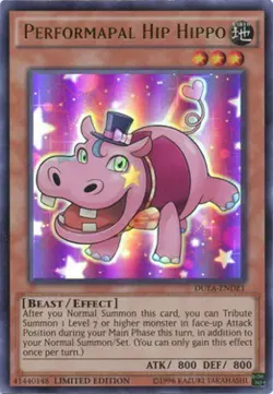 Performapal Hip Hippo - DUEA-ENDE1 - Ultra Rare - Limited Edition - Lightly Play - Image 1