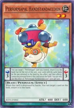 Performapal Handstandaccoon - RATE-EN002 - Common - Unlimited Edition - Lightly - Image 1