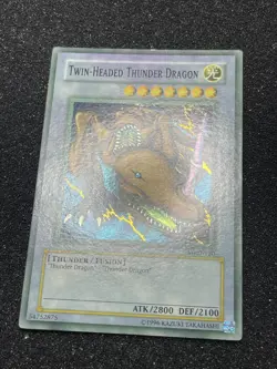 Yu-Gi-Oh! Twin Headed Thunder Dragon MRD-120 Unlimited Faded - Image 2