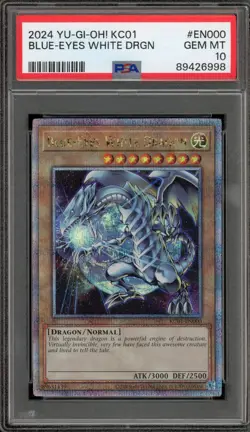 Yu-Gi-Oh! Blue-Eyes White Dragon Kaiba Case QCSR KC01-EN000 PSA 10 Gem Mint - Image 1